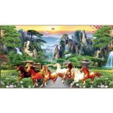 TRanh đơn mã đáo thành công kt 60-120cm tặng kèm đinh Treo Tường Phòng Khách