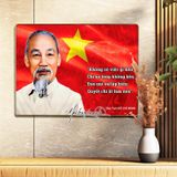Tranh treo tường 3 Bác, tranh tráng gương 4KHD sáng bóng đẹp và sang trọng Treo Phòng Phòng Khách