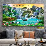 25 mẫu *Tranh Sơn Thủy Hữu Tình* - Tranh tráng gương cao cấp - Tạo không gian lãng mạn trong ngồi nhà ( tặng đinh treo )