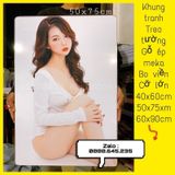 Khung ảnh gỗ tráng gương treo tường bo viền 40x60 ,50x75 ,60x90 in theo yêu cầu