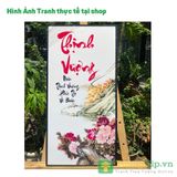 Tranh Laminate Tráng Gương - Chữ Thư Pháp 01 (Nhiều Mẫu) - Bộ 1 Tấm 30x60cm