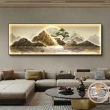 Tranh Điện LED Sơn Thủy Thác Nước Chảy mang ý nghĩa trường tồn Hùng Vĩ Rộng lớn thu hút tài lộc cho Gia chủ sở hữu