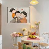 Tranh Gia Đình Bố Mẹ Con/ Tranh Treo Tường Phòng Khách/ Phòng Ăn/ Phòng Ngủ/ Lối Vào Đại Sảnh/ Hành Lang/ Quà Tặng