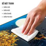 Đồng Hồ Tráng Gương Treo Tường "HƯƠU TUẦN LỘC" In UV 5D Cao Cấp Phong Cách Hiện Đại