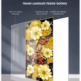 Tranh Tráng Gương Treo Tường Cao Cấp - Hươu Vàng Tài Lộc 2