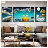Tranh Treo Tường ,Tranh Tráng gương cao cấp ,3 bức kiểu hiện đại,mẫu mới