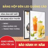Hộp Đèn LED Quảng Cáo Nhiều Kích Thước, Thay Ảnh Dễ Dàng, Bảo Hành 1 Năm