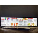 Menu led . tranh led .30x120 tranh điện siêu mỏng, tranh led, menu led, poster led, bảng led