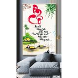 Tranh Tráng Gương Cao Cấp Tri Ân Thầy Cô, Nhà Giáo Mẫu Mới hiện Đại Tặng Kèm Đinh Chuyên Dụng