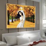 Tranh Treo Tường Cô Gái Nghệ Thuật/ Tranh Treo Phòng Khách/ Ngủ/ Nhà Hàng/ Khách Sạn/Trang Trí Nhà Cửa/Trang Tráng Gương