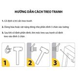BỘ 6 TRANH TREO TƯỜNG TRÁNG GƯƠNG ĐÃ CÓ KHUNG TROPICAL NHIỆT ĐỚI HIỆN ĐẠI SIÊU RẺ