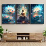 TRANH HOA SEN - Tranh Phật - Tranh Tráng Gương Treo Tường Trang Trí Phòng Khách, Phòng Thờ, Không Gian Làm Việc