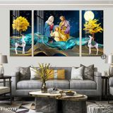 Tranh tráng gương- Tranh Công Giáo - Bộ 3 tấm treo phòng khách, phòng thờ