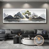 Tranh Điện LED Sơn Thủy Thác Nước Chảy mang ý nghĩa trường tồn Hùng Vĩ Rộng lớn thu hút tài lộc cho Gia chủ sở hữu