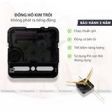 Đồng Hồ Tráng Gương Treo Tường "HƯƠU TUẦN LỘC" In UV 5D Cao Cấp Phong Cách Hiện Đại