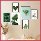 Set 6 Tranh Treo Tường Decor, Tranh Dán Tường, Tranh Decor, Tranh Treo Tường Canvas, Sticker Có Sẵn Keo, tranhdecor trang trí Decor Phòng Decor Tường