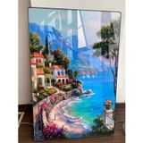HD1 Tranh Treo Tường Phòng Khách Phong Cách Châu Âu Kiểu Phong Cảnh Biển Sang Trọng