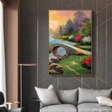 HD1 Tranh Treo Tường Phòng Khách Phong Cách Châu Âu Kiểu Phong Cảnh Biển Sang Trọng