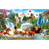 TRanh đơn mã đáo thành công kt 60-120cm tặng kèm đinh Treo Tường Phòng Khách