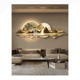 Tranh tráng gương điện led núi treo tường tráng gương , tranh trang trí, decor nhà cửa