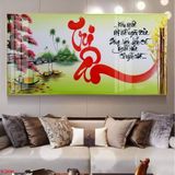 Tranh Tráng Gương Cao Cấp Tri Ân Thầy Cô, Nhà Giáo Mẫu Mới hiện Đại Tặng Kèm Đinh Chuyên Dụng