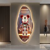 Tranh Tráng Gương Treo Tường Gấu Bearbrick/ Kaws in 3D UV Cao Cấp Trang Trí Phòng Khách, Phòng Ngủ, Livestream
