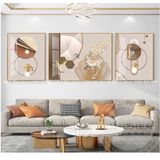 Bộ 3 Tranh Treo Tường Phòng Khách Phong Cách Hiện Đại, Tranh Tráng Gương 5D Cao Cấp - BH 12T - GIÁ LẺ BẰNG GIÁ TẠI XƯỞNG