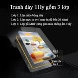 Tranh phong cảnh xưa loại tráng gương bản có khung sản xuất kích thước lớn theo yêu cầu