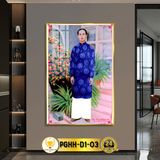 Tranh Phật Treo Tường Tráng Gương Ta Bà Tam Thánh CHÂN THIỆN MỸ, Làm Quà Tặng, Trang Trí Phòng Thờ TTP-D1-057