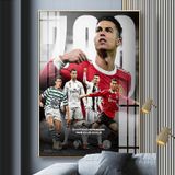 Tranh Poster Cầu Thủ Cr 7 , Treo Tường, Tráng Gương Cao Cấp, Mẫu Mã Cực Ngầu và Chất. Decor Phòng Decor Tường