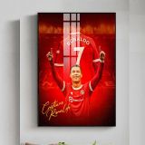 Tranh Poster Cầu Thủ Cr 7 , Treo Tường, Tráng Gương Cao Cấp, Mẫu Mã Cực Ngầu và Chất. Decor Phòng Decor Tường