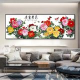 Tranh HOA MẪU ĐƠN tráng gương trang trí nhà cửa(tặng kèm đinh treo chuyên dụng không cần khoan tường) Phòng Khách