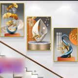 Bộ 3 tranh treo cầu thang kt 40-60*3 tặng kèm đinh treo Treo Tường phòng khách Phòng Khách Treo Phòng Phòng Khách