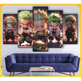 Tranh One piece/Dragon ball Tráng Gương 5d Cao Cấp Luffy/ Zoro/ACE Tráng Trí Phòng Khách/ Game/ Phòng Ngủ/ Shop Quần Áo