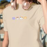 Áo thun babytee những chú mèo Nhabi màu be