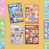 Sticker hành trình đến Mỹ của Moni