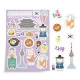 Sticker hành trình đến Hàn Quốc của Moni
