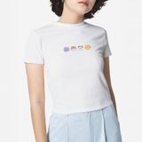 Áo thun Babytee những chú mèo Nhabi màu trắng