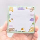 Giấy nhớ Mèo xanh biếng nhác