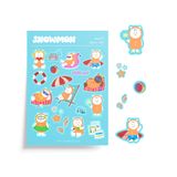 Sticker ngày đi biển của Moni