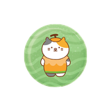 Huy hiệu cài áo Mèo Peanut Kitty Dưa Lưới