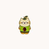 Huy hiệu cài áo kim loại Mèo Cheese Kitty Bơ