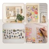 Bảng nỉ dán tường decor không đục lỗ
