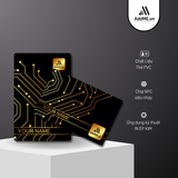 Danh Thiếp Thông Minh NFC In Tên Thẻ Đen