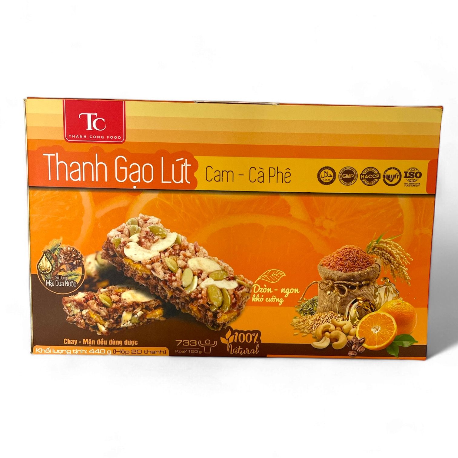 THANH DINH DƯỠNG GẠO LỨT CAM CÀ PHÊ