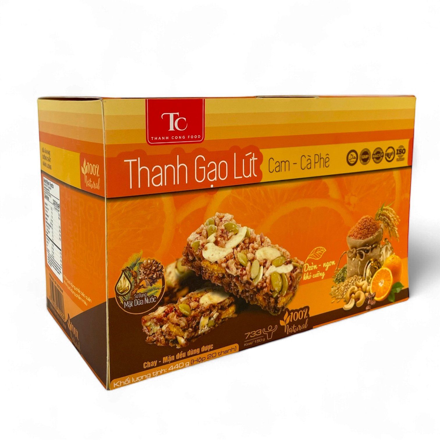 THANH DINH DƯỠNG GẠO LỨT CAM CÀ PHÊ
