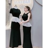 S634 - Set Áo Peplum Chân Váy Đuôi Cá Mai Bùi Store