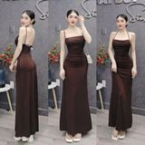 D41 - Đầm Xoè Đan Dây Lưng Mặc Được 2 Kiểu Mai Bùi Store Có Mút Nữ