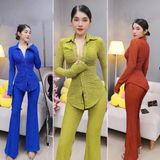 D20 - Set Bộ Áo Sơ Mi Quần Ống Loe Dễ Mang Mai Bùi Store Top