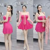 S11 Set Đầm Gồm: Đầm Ống Xoè Phối Dây Kèm Khoác (Có Quần) Mai Bùi Store